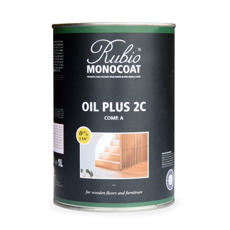 Rubio Monocoat Oil +2C Titanium Grey Comp. A 1L 149325